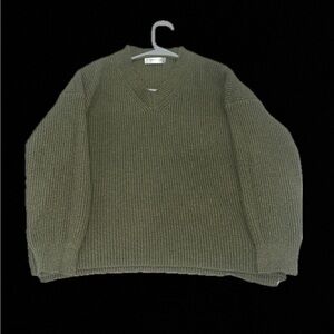 Jon & Anna Olive V-Neck Sweater